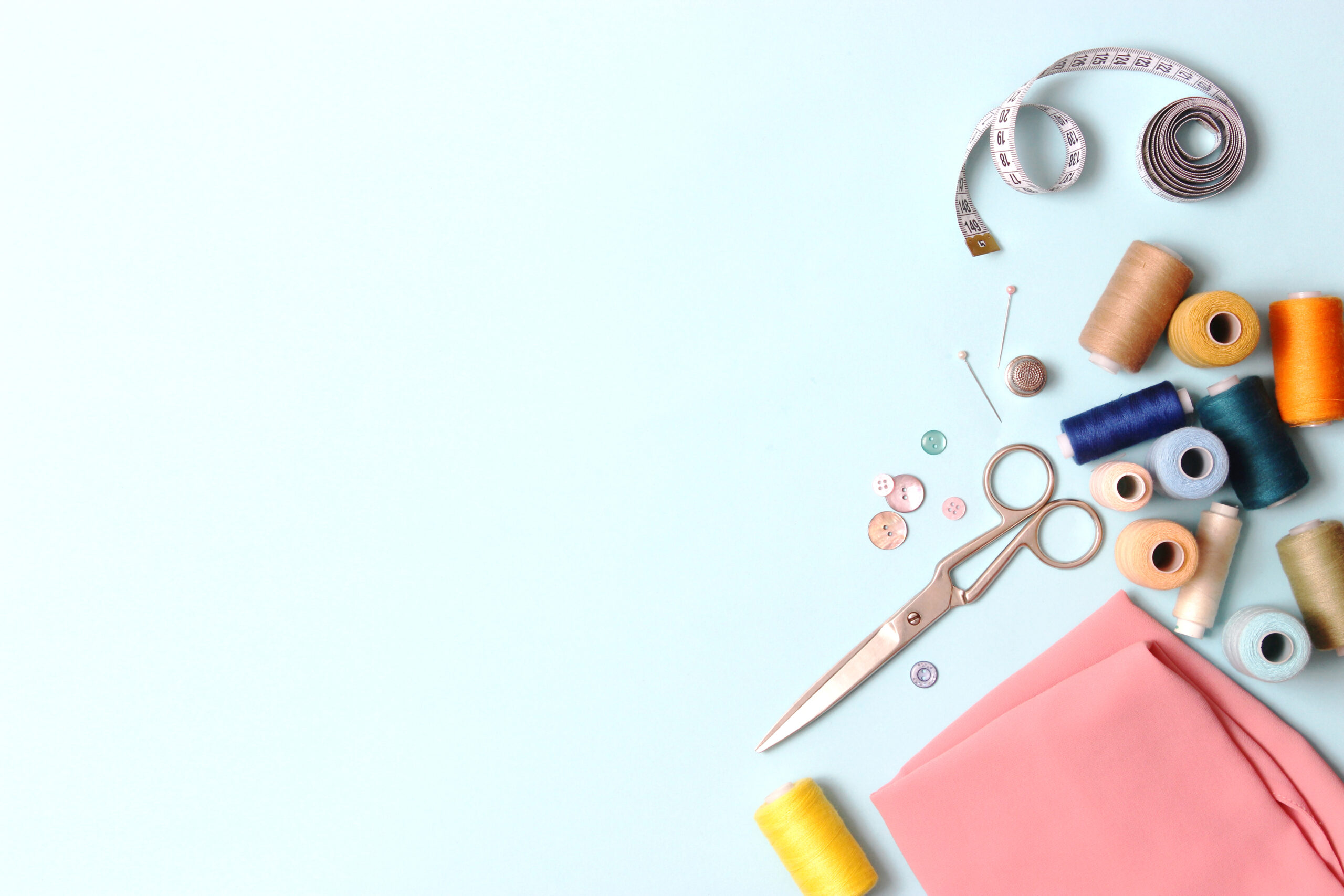 Embroidery threads and sewing accessories